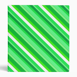 Classeur Bandes de bonbons en couches - vert émeraude et bl