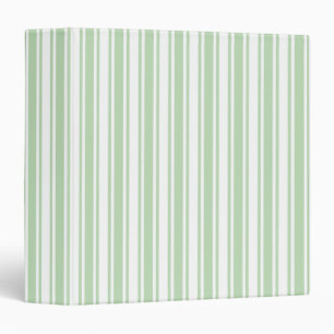 Classeur Bandes de bonbons vert pâle et blanc