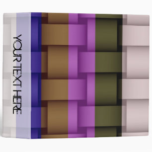 Classeur Bandes de couleurs rétro design moderne 2