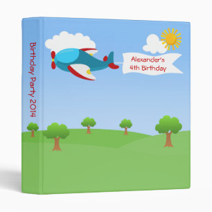 Classeur Bannière de l'avion Boy Anniversaire de fête Album
