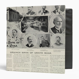 Classeur Banque d'épargne de Père Noël Rosa, Californie