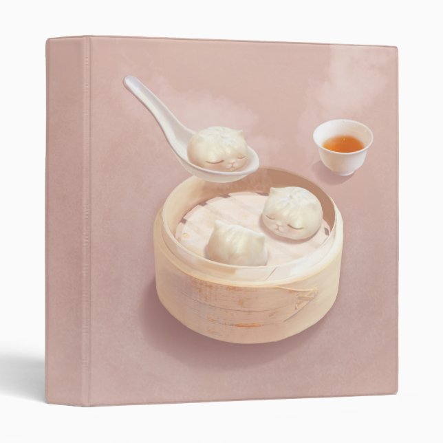 Classeur Bao Baby - Tea Time Bao Buddies (Devant/Côté)