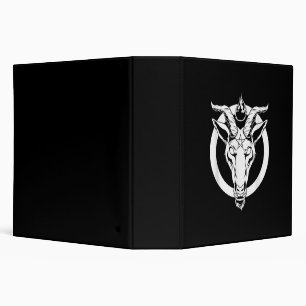 Classeur Baphomet de chèvre foncée, Satanique Lucifer Beelz