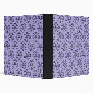 Classeur Baphomet Lavande Pentagram 1 pouces 3 pou