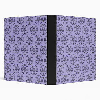 Classeur Baphomet Lavande Pentagram 1 pouces 3 pou