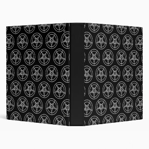 Classeur Baphomet Pentagramme 1 pouce