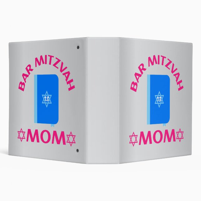 Classeur Bar Mitzvah Maman, Bar Mitzvah, Etoile de David (Arrière-plan)