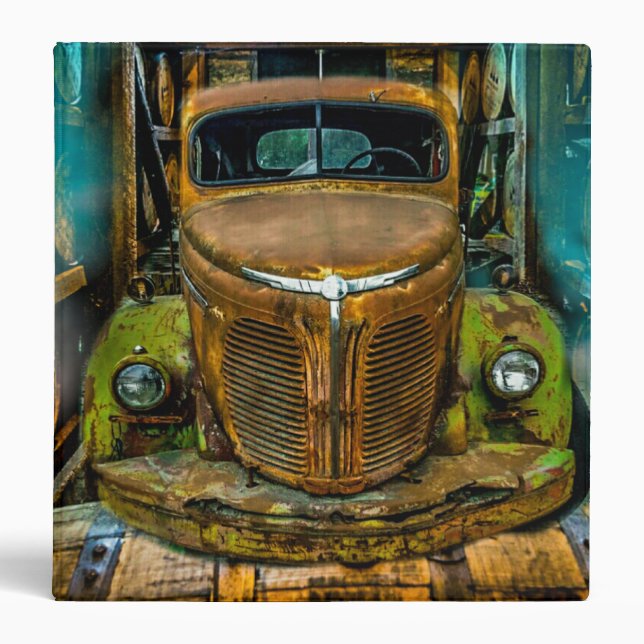 Classeur Barils Whiskey vintages pour camions (Devant)