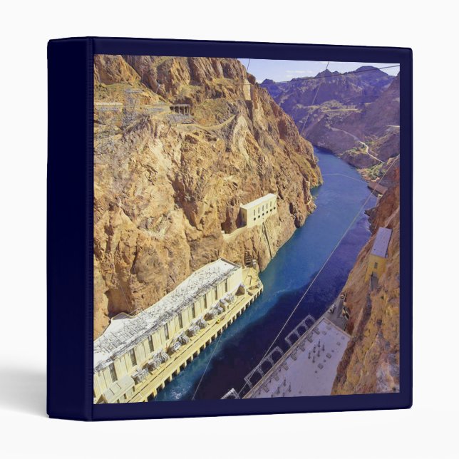 Classeur Barrage Hoover en Arizona (Devant/Côté)