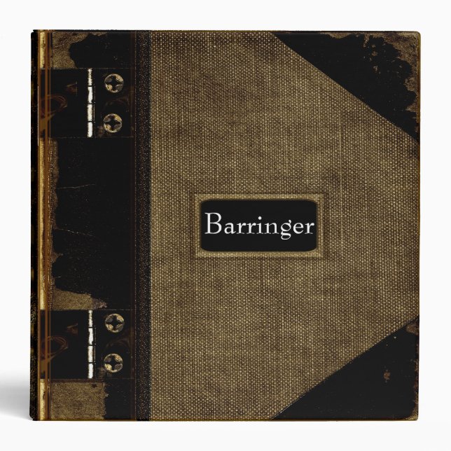 Classeur Barringer personnalisable (Devant)