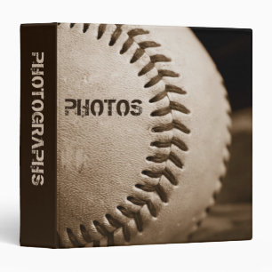 Classeur Base-ball 1,5" de sépia album photos