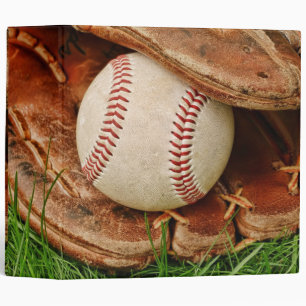 Classeur Base-ball avec un vieux gant 2" album photos