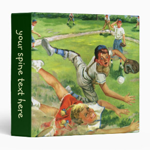 Classeur Baseball de sport vintage, équipes d'enfants jouan