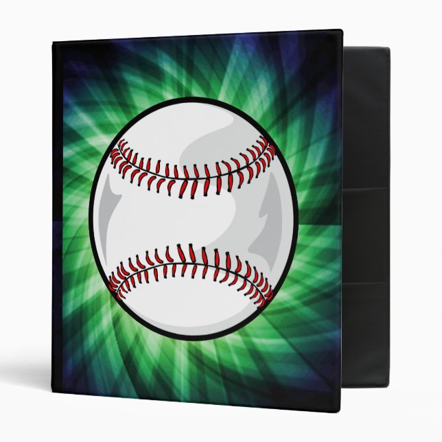 Classeur Baseball vert (Devant/intérieur)