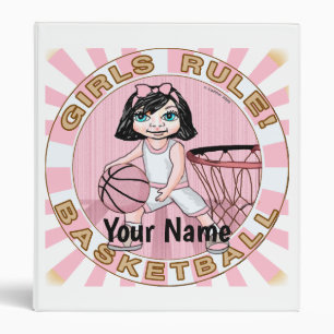 Classeur Basket-ball des filles roses