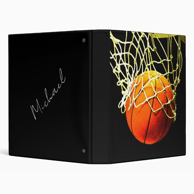 Classeur Basket-ball J'aime votre nom (Arrière-plan)