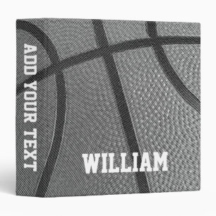 Classeur Basketball tendance Ajouter votre nom Personnalisé