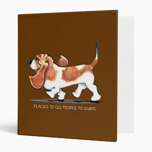 Classeur Basset Hound occupé