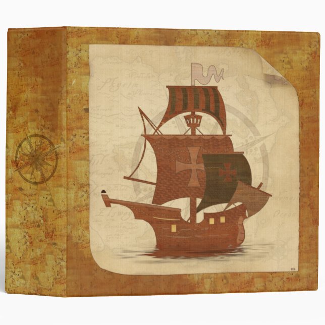 Classeur Bateau de pirates (Devant/Côté)
