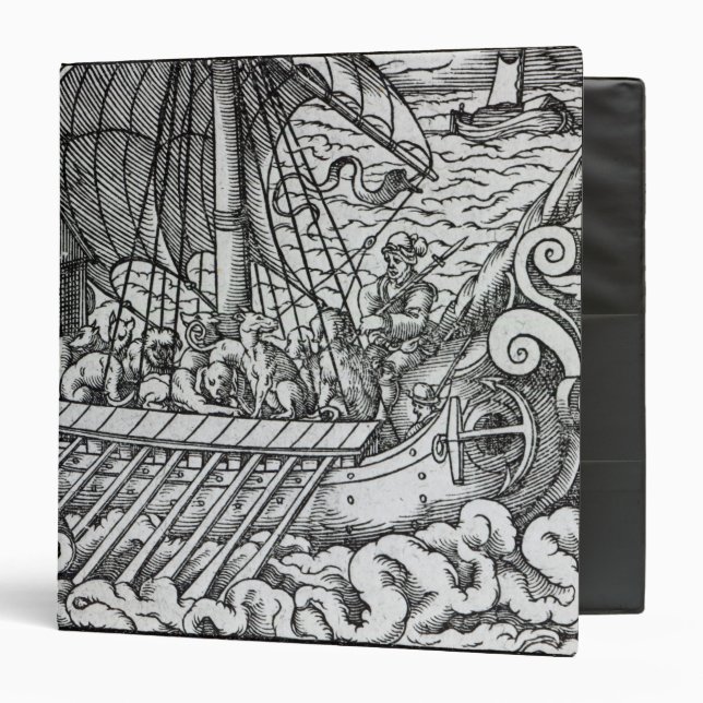 Classeur Bateau de Viking (Devant/Intérieur)