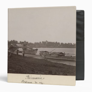Classeur Bateaux portant le riz sur la rivière Thanlwin