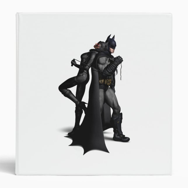 Classeur Batman Arkham City | Batman et Catwoman (Devant)