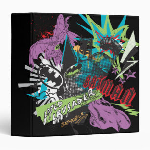 Classeur Batman Caped Crusader Neon Collage