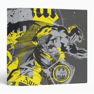 Classeur Batman Collage noir et jaune