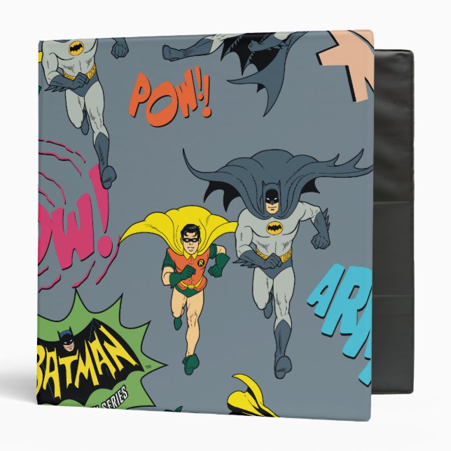 Classeur Batman Et Robin Motif Action (Devant/Intérieur)
