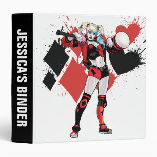 Classeur Batman   Harley Quinn Hearts & Diamonds Splatter