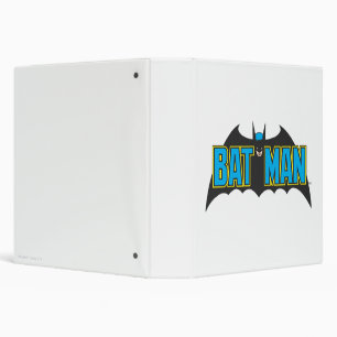 Classeur Batman   Logo noir bleu Vintage
