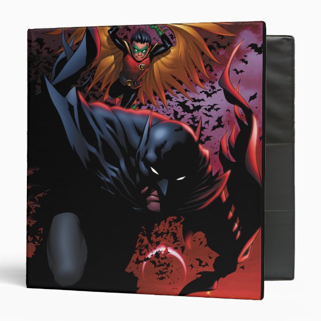 Classeur Batman & Robin Vol au-dessus de Gotham (Devant/Intérieur)