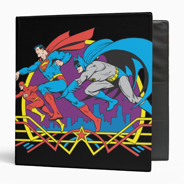 Classeur Batman + Superman + Flash (Devant/Intérieur)