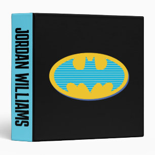 Classeur Batman   Symbole Cyan Stripes