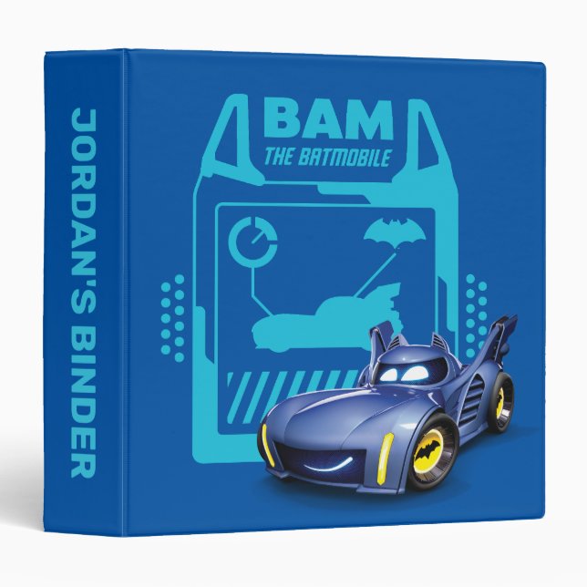 Classeur Batwheel™ Bam - Batmobile (Devant/Côté)