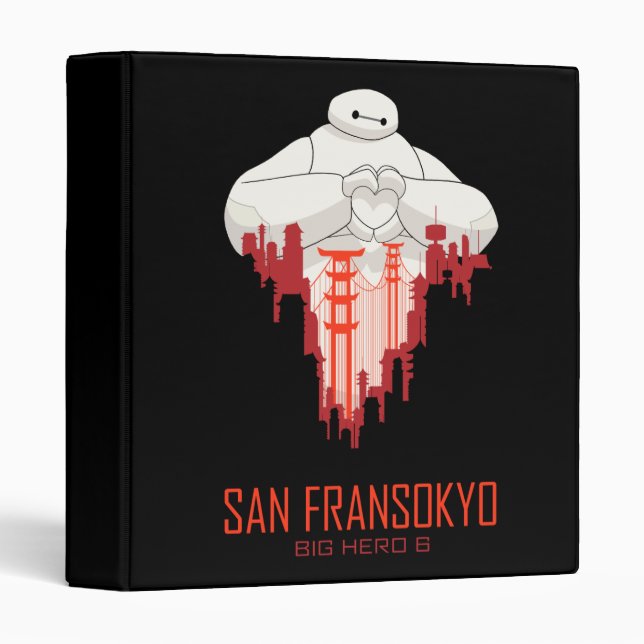 Classeur Baymax | San Fransokyo - Big Hero 6 (Devant/Côté)