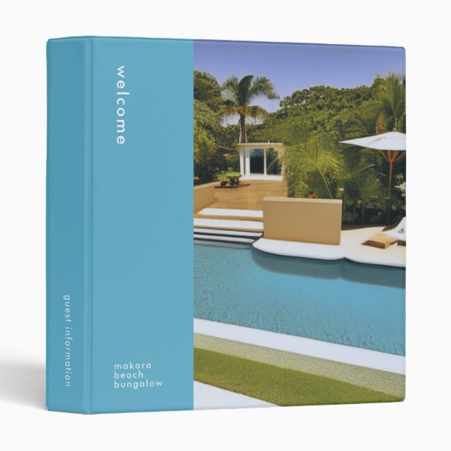Classeur Beach House Informations sur l'invité (Devant/Côté)