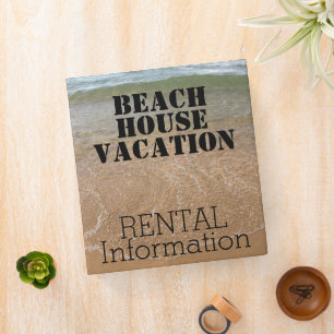 Classeur Beach House Location Information Ocean Cute