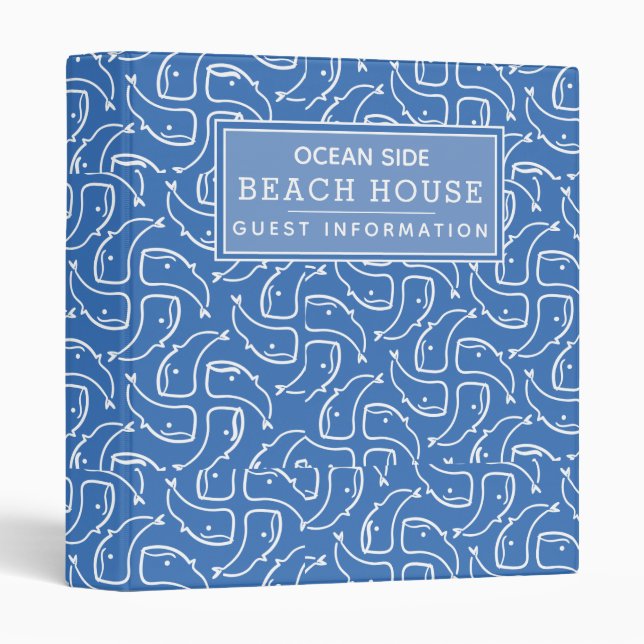 Classeur Beach House Vacances Location de vacances Informat (Devant/Côté)