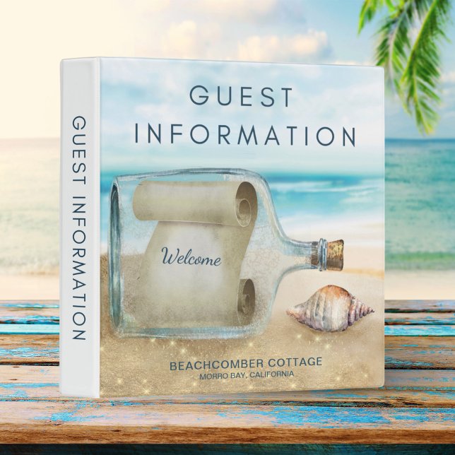 Classeur Beach House Vacances Location de vacances Informat (Créateur téléchargé)