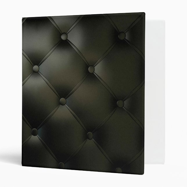 Classeur Beau cuir noir romantique (Devant/intérieur)