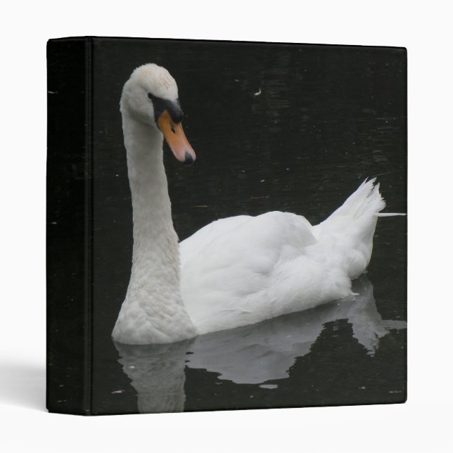 Classeur Beau cygne blanc Album photo (Devant/Côté)