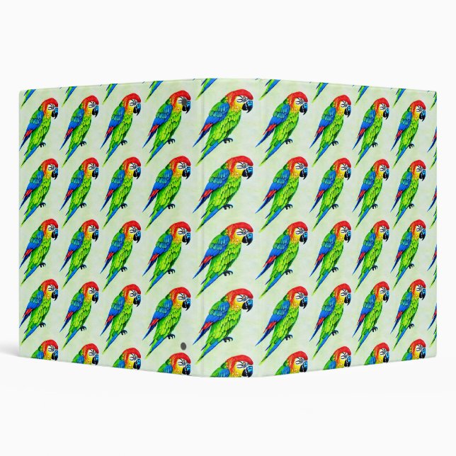 Classeur Beau Motif de perroquet coloré (Arrière-plan)