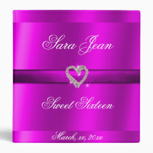 Classeur Beau Neon Sweet sixteen rose Album photo