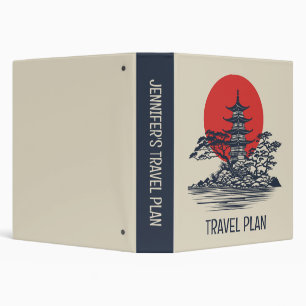 Classeur Beau paysage japonais avec lever de soleil