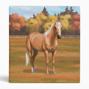 Classeur Beau Stallion Cheval Palomino Quarter