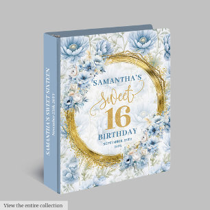 Classeur Beau Sweet sixteen de Parties scintillant Dusty Bl