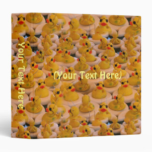 Classeur Beaucoup de canards en caoutchouc jaune personnali