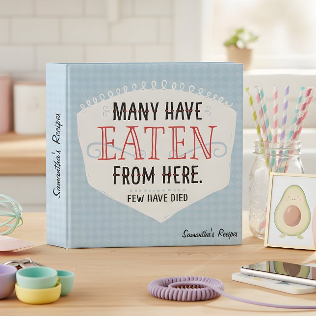 Classeur Beaucoup Ont Mangé D'Ici Recette (Perfect present for that friend or relative that think they can cook. )