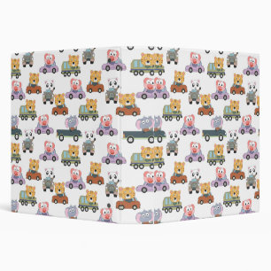 Classeur Beaux Animaux En Voitures Motif